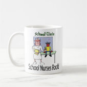 Schule pflegt Felsen-Tasse Kaffeetasse (Links)