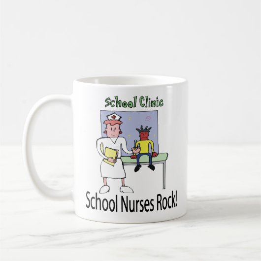 Schule pflegt Felsen-Tasse Kaffeetasse (Links)