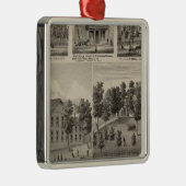 Schule, Priesterseminar, Wohnsitze, Minnesota Silbernes Ornament (Rechts)