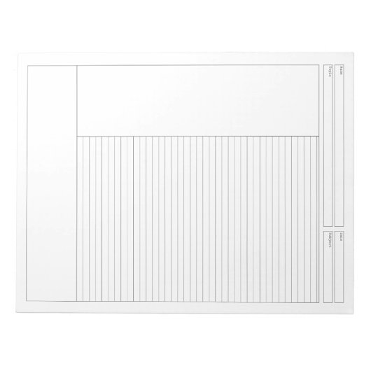 Schule / Projekt-Linke Note Pad Notizblock (Vorderseite)