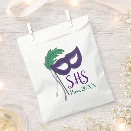 Schule Prom Tanz Masquerade Ball Maske Mardi Gras Geschenktütchen (Ausgeschnitten)