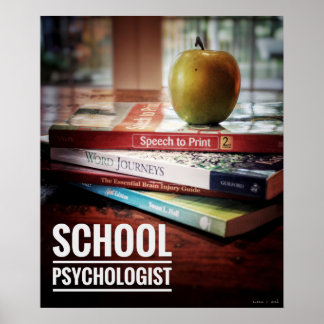 Schule Psychologin Office Poster Print