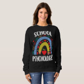 Schule Psycologist Schule Regenbogen Acedamic Sweatshirt (Vorne ganz)