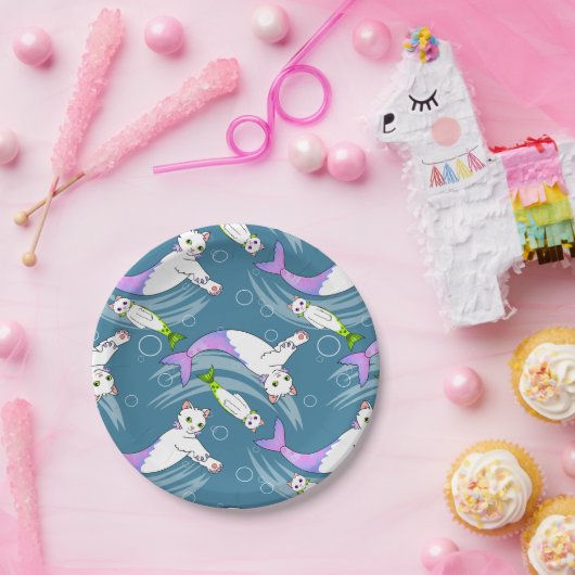 Schule Purrmaids PapierTellers Pappteller (Party)