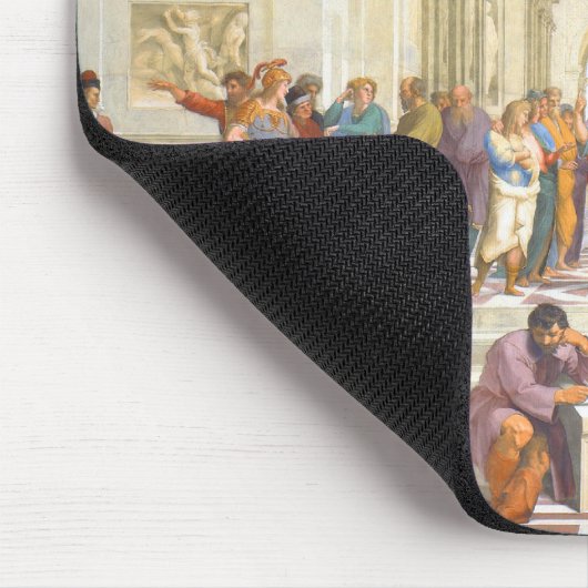Schule RAPHAEL von Athen (Plato und Aristoteles) Mousepad (Ecke)