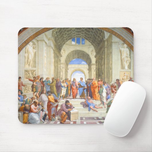 Schule RAPHAEL von Athen (Plato und Aristoteles) Mousepad (Mit Mouse)
