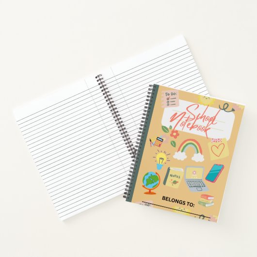 SCHULE (SPIRALE) NOTEBOOK NOTIZBLOCK (Innenseite)