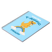 Schule Valentine's Day Geschenk blauen Dinosaurier Notizblock (Linke Seite)