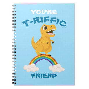 Schule Valentine's Day Geschenk blauen Dinosaurier Notizblock