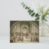 Schule von Athen, aus der Stanza della Postkarte (Stehend Vorderseite)