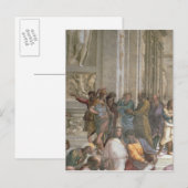 Schule von Athen, aus der Stanza della Postkarte (Vorne/Hinten)