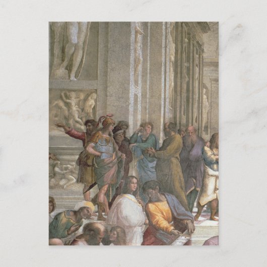 Schule von Athen, aus der Stanza della Postkarte (Vorderseite)
