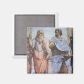Schule von Athen (Detail - Plato & Aristoteles) Magnet (Vorderseite/Rückseite)