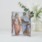 Schule von Athen (Detail - Plato & Aristoteles) Postkarte (Stehend Vorderseite)