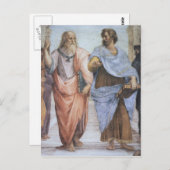 Schule von Athen (Detail - Plato & Aristoteles) Postkarte (Vorne/Hinten)