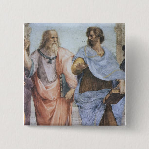 Schule von Athen (Detail - Plato u. Aristoteles) Button