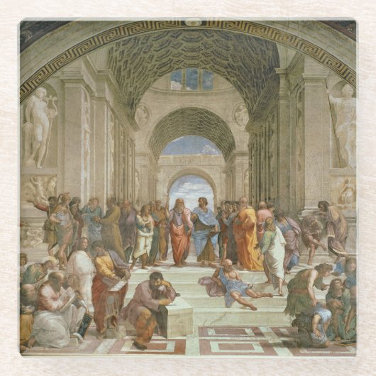 Schule von Athen, vom Stanze della Glasuntersetzer (Vorderseite)