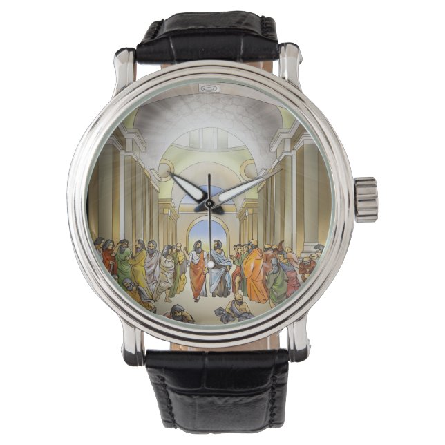 Schule von Athen Watch Armbanduhr (Vorderseite)