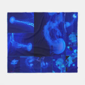 Schule von Jellfish Fleecedecke (Vorderseite (Horizontal))