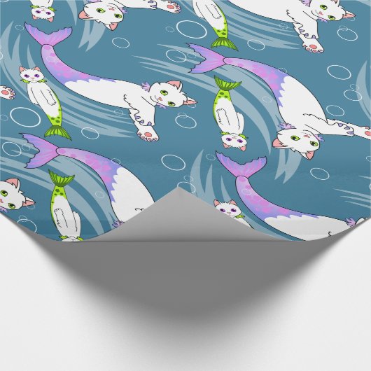 Schule von Purrmaids Packpapier (Ecke)