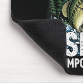 Schule wichtiger Fischfang lustiger Fischer Männer Mousepad (Ecke)