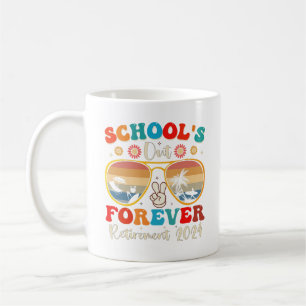 Schulen Aus Für Immer Pensionierter Lehrer Letzter Kaffeetasse