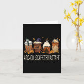 Schulen Cafeteria Mitarbeiter Horror Fall Kaffeeha Karte (Gelbe Blume)