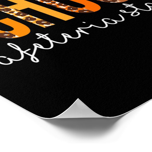 Schulen Cafeteria Personalplan Herbst Dank Poster (Ecke)