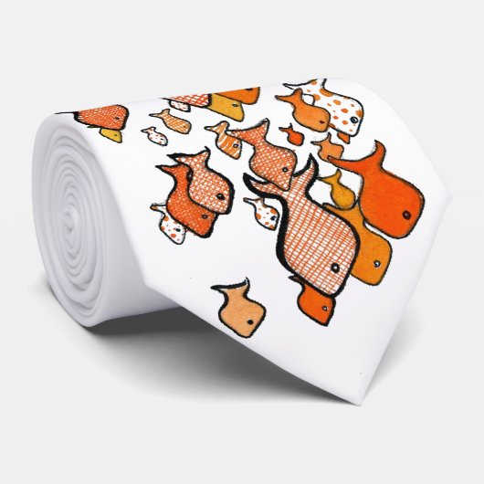 Schulen der Fisch-Krawatte Krawatte (Gerollt)