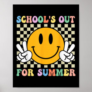 Schulen für das Sommerlächeln Lehrer Kinder letzte Poster