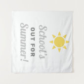 Schulen für den sommerlichen grauen gelben Sonnens Wandteppich (Vorderseite (Horizontal))