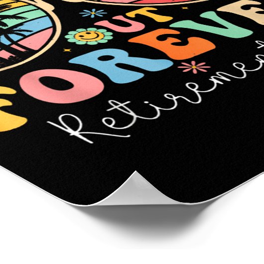 Schulen für immer wieder müde Lehrer 2025 Groovy R Poster (Ecke)