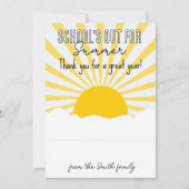 Schulen für Sommerlehrer CARD HOLDER Einladung (Vorderseite)