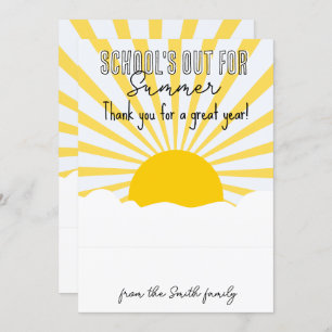 Schulen für Sommerlehrer CARD HOLDER Einladung