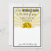 Schulen für Sommerpädagogik CARDHOLDER Einladung (Vorderseite)