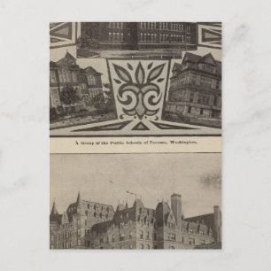 Schulen, Tacom, Wash Postkarte