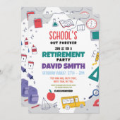 Schulen Unser Lehrer für das Party "Bewährte Alter Einladung (Vorne/Hinten)