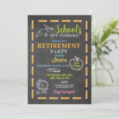 Schulen Unser Lehrer für das Party "Bewährte Alter Einladung (Stehend Vorderseite)