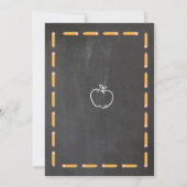 Schulen Unser Lehrer für das Party "Bewährte Alter Einladung (Rückseite)