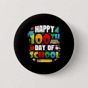 Schüler 100 Tage Schule Lehrer 2023 Jungen Und Button
