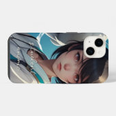 Schüler Anime monogrammierte Case-Mate iPhone-Hüll iPhone Hülle (Rückseite (Horizontal))