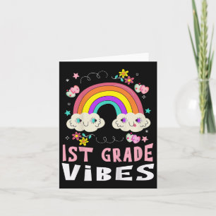 Schüler der 1. Klasse Vibes Schule 1. Tag zurück z Karte