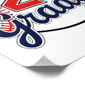 Schüler der 2. Klasse Baseball Zurück zur Schule B Poster (Ecke)