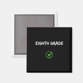 Schüler der achten Klasse verlässt den Schüler Leh Magnet (Vorderseite/Rückseite)