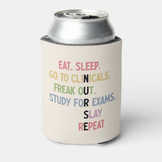 Schüler der Funny Nursing School Future Nurse Gesc Dosenkühler (Kanne Rückseite)