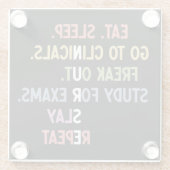 Schüler der Funny Nursing School Future Nurse Gesc Glasuntersetzer (Rückseite)