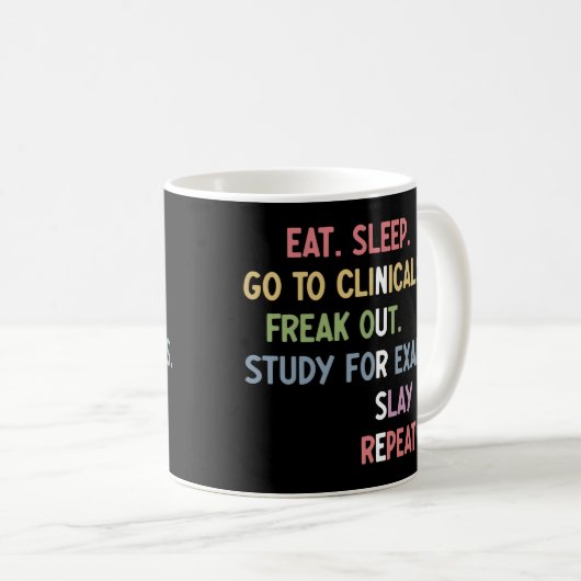 Schüler der Funny Nursing School Future Nurse Gesc Kaffeetasse (VorderseiteRechts)