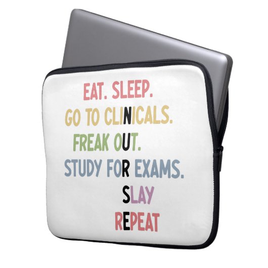 Schüler der Funny Nursing School Future Nurse Gesc Laptopschutzhülle (Vorderseite Links)