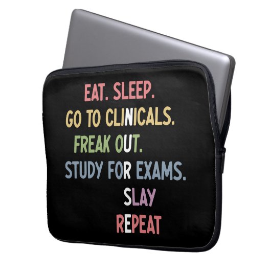 Schüler der Funny Nursing School Future Nurse Gesc Laptopschutzhülle (Vorderseite Links)