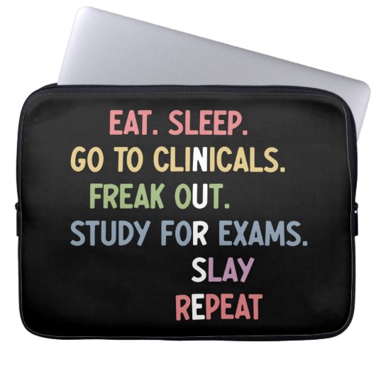 Schüler der Funny Nursing School Future Nurse Gesc Laptopschutzhülle (Vorderseite)